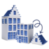 Heinen Delfts blauw Delft Blue canal house storage jar