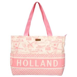 Robin Ruth Fashion Luxe Holland - Schoudertas  - Denim (Roze)