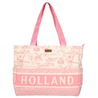 Robin Ruth Fashion Luxe Holland - Schoudertas  - Denim (Roze)