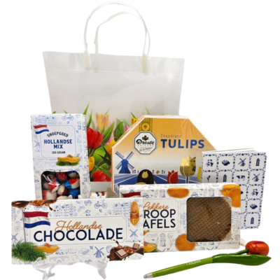 www.typisch-hollands-geschenkpakket.nl Niederländische Köstlichkeiten – im Tulpen-Goodie-Bag