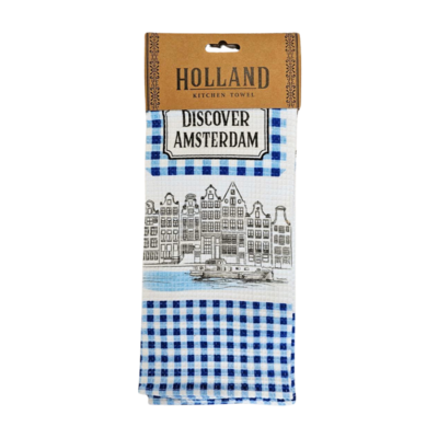 Typisch Hollands Kitchen towel - Holland Blue-White