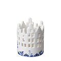 Heinen Delftware Tealight holder - Facade houses - Small