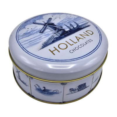 Typisch Hollands Delft blue-Holland tin (chocolate) - Renewed tin