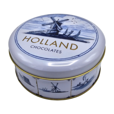 Typisch Hollands Delfts blauw-Holland blik (chocolade) - Vernieuwd blik