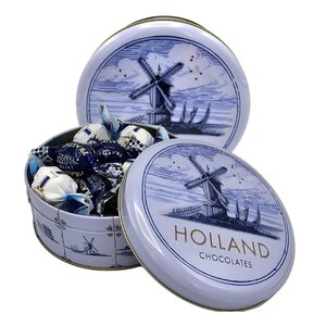 Typisch Hollands Delfts blauw-Holland blik (chocolade) - Vernieuwd blik