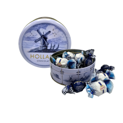 Typisch Hollands Delfts blauw-Holland blik (chocolade) - Vernieuwd blik