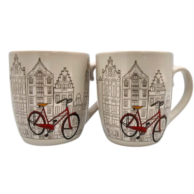 Typisch Hollands Gift box Mugs - Bicycles 2 pieces (suitable for senseo)