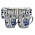 TTD Gifts Geschenkdoos Mokken - Delfts blauw  2 stuks (geschikt voor senseo)
