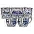 TTD Gifts Geschenkdoos Mokken - Delfts blauw  2 stuks (geschikt voor senseo)
