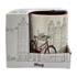 TTD Gifts Großer Kaffee-Teebecher in Geschenkbox - Wit-Fietsen Amsterdam