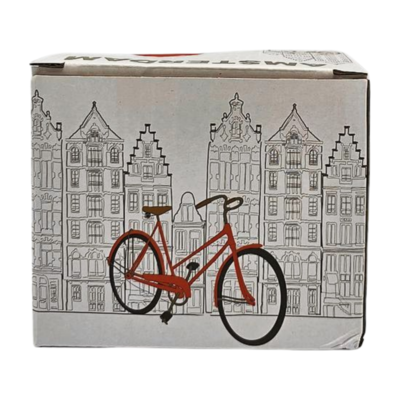 Typisch Hollands Großer Kaffee-Teebecher in Geschenkbox - Wit-Fietsen Amsterdam