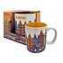 Typisch Hollands Große Kaffee-Tee-Tasse in Geschenkbox – Orange – Amsterdam