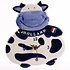 Typisch Hollands Gift set -Wall clock Cow and cow licorice in milk carton