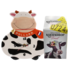 Typisch Hollands Gift set -Wall clock Cow and cow licorice in milk carton