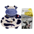 Typisch Hollands Gift set -Wall clock Cow and cow licorice in milk carton