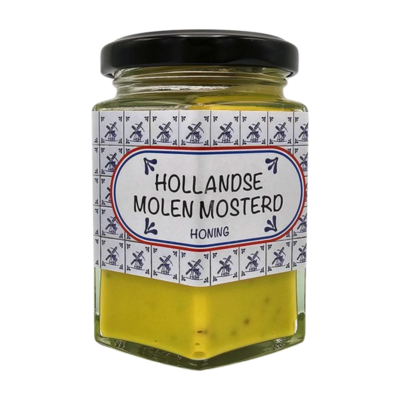 Typisch Hollands Hollandse Molen Mosterd - met honing  (200 gram)