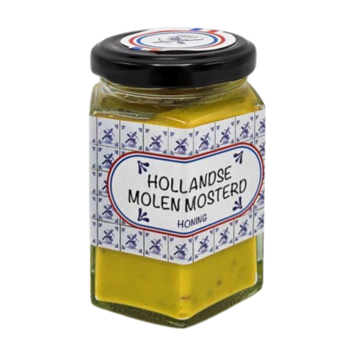 Typisch Hollands Hollandse Molen Mosterd - met honing  (200 gram)