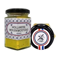 Typisch Hollands Hollandse Molen Mosterd - met honing  (200 gram)