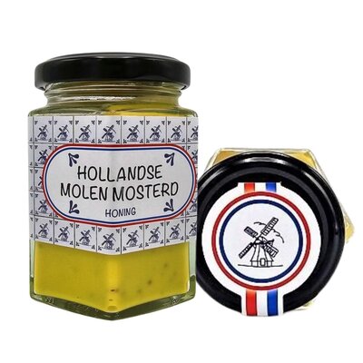 Typisch Hollands Dutch Mill Senf – mit Honig (200 Gramm)