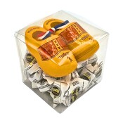 Typisch Hollands Souvenirbox Haagsche Hopjes und ein paar Holzschuhe (8cm)