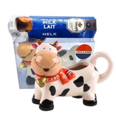 Typisch Hollands Milchkännchen Kuh mit Roll-Droste-Pastillen