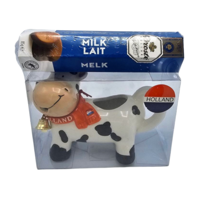Typisch Hollands Milk jug cow with Roll Droste pastilles