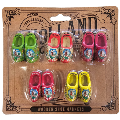 Typisch Hollands Clog magnets - Discount card