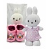 Typisch Hollands Miffy Geschenkset - Kuscheltier und Hausschuhe (0-6 Monate)