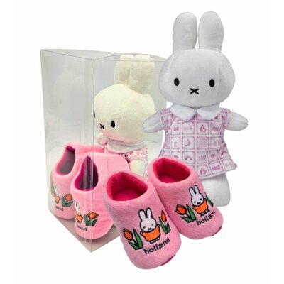 Typisch Hollands Miffy Geschenkset - Kuscheltier und Hausschuhe (0-6 Monate)