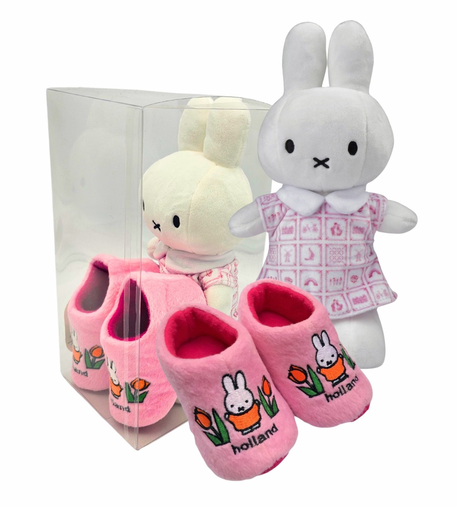 Typically Dutch - Miffy gift set - slippers and cuddly toy - www