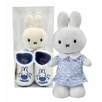 Nijntje (c) Miffy Geschenkset - Kuscheltier und Hausschuhe (0-6 Monate)