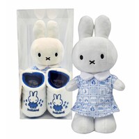 Typisch Hollands Miffy Geschenkset - Kuscheltier und Hausschuhe (0-6 Monate)