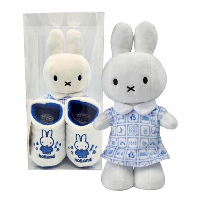 Typisch Hollands Miffy Geschenkset - Kuscheltier und Hausschuhe (0-6 Monate)