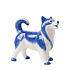 Heinen Delftware Delfter blaues Haustier - Husky 13cm