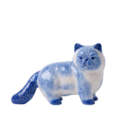 Heinen Delftware Delft blue pet - Cat 14cm