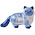 Heinen Delftware Delft blue pet - Cat 14cm