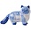 Heinen Delftware Delfts blauw huisdier - Poes 14cm