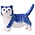 Heinen Delftware Delfts blauw huisdier - Poes 11cm