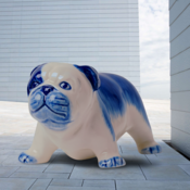 Heinen Delftware Delft blue pet - Boxer 12cm