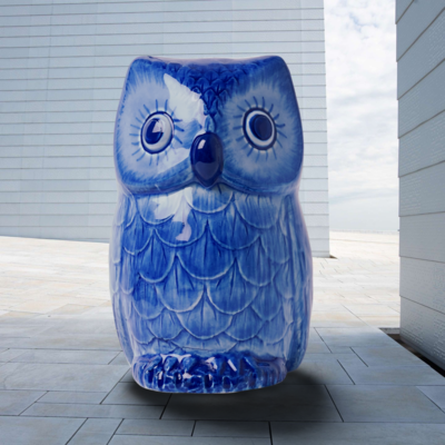 Heinen Delftware Delft blue Pet - Owl 10 cm
