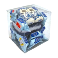 Typisch Hollands Souvenir box Zeeland babblers - Mini mint tin and magnetic clogs (5cm)