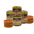 Typisch Hollands Stroopwafels in blik  Amsterdam  en Holland - (4blikken)