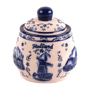 Typisch Hollands Sugar bowl Delft blue