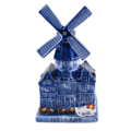 Typisch Hollands Delft blue windmill with music