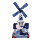 Matix Delft blue windmill with music - kissing couple