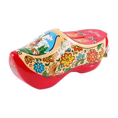Typisch Hollands Savings clog Blank with red sole