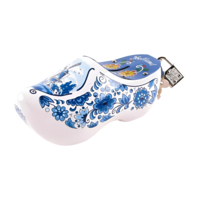 Typisch Hollands Savings clog White (Delft blue print)