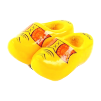 Typisch Hollands Magnet - Clogs - Yellow - Boerenbies