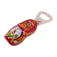 Typisch Hollands Bottle opener clog 8 cm - Red