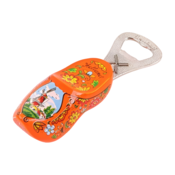 Typisch Hollands Flesopener klomp 8 cm - Oranje